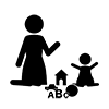 Early Childhood Education ｜ Study ｜ Baby ｜ Knowledge-Pictogram ｜ Free Illustration Material