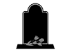 Good morning | Visiting a grave | Adding flowers --Pictogram | Free illustration material