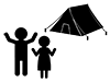 Camping | Boy Scouts | Summer Vacation | Hobbies / Interests --Pictograms | Free Illustrations