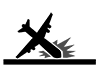 Aviation Accident | Airplane | Fall-Pictogram | Free Illustration Material