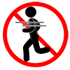 Do not run in the corridor Dangerous --Pictogram ｜ Free illustration material