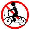 Bicycle prohibited --Pictogram ｜ Free illustration material