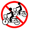 Double row driving prohibited --Pictogram ｜ Free illustration material