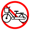 Bicycle parking prohibited --Pictogram ｜ Free illustration material