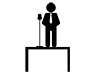 Principal | Morning Assembly | Rally --Pictogram | Free Illustration Material