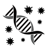 Virus ｜ Disease ｜ Pathogen --Pictogram ｜ Free illustration material