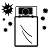 Fall asleep ｜ Infection ｜ Virus-Pictogram ｜ Free illustration material