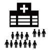 Hospital ｜ Inspection ｜ Person-Pictogram ｜ Free illustration material