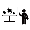 Knowledge ｜ Virus ｜ Learn --Pictogram ｜ Free Illustration Material