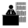 Administrative scrivener ｜ Law ｜ Study ｜ Office --Pictogram ｜ Free illustration material