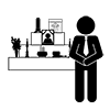 Funeral Director ｜ Funeral ｜ Ceremony ｜ Funeral --Pictogram ｜ Free Illustration Material