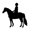 Horseback riding ｜ Competition ｜ Horse ｜ Horse racing --Pictogram ｜ Free illustration material