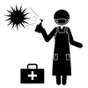 Health Supervisor --Pictogram ｜ Free Illustration Material