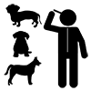 Pet dog breeding specialist --Pictogram ｜ Free illustration material