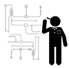 First-class electrician-pictogram | Free illustration material