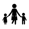 Nursery teacher ｜ Kindergarten ｜ Children ｜ Nursery school --Pictogram ｜ Free illustration material