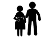 Pregnant | Married Couple-Pictogram | Free Illustration Material