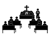 Funeral | Funeral Ceremony-Pictogram | Free Illustration Material