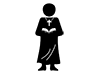 Pastor | Ceremony | Funeral --Pictogram | Free Illustration Material