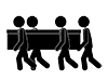 Coffin | People die --Pictogram | Free illustration material