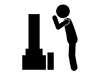 Visiting the grave | Praying | Thinking about the deceased-Pictogram | Free illustration material
