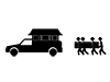 Hearse | Funeral Venue-Pictogram | Free Illustration Material