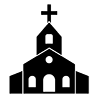 Church ｜ Cross ｜ Wedding ｜ Venue --Pictogram ｜ Free Illustration Material