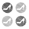 High heels ｜ Colorful ｜ Mark ｜ Symbol ―― Pictogram ｜ Free illustration material