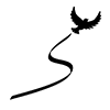 Dove ｜ Take off --Pictogram ｜ Free illustration material