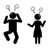 Fight | Couple | Affair-Pictogram | Free Illustration Material