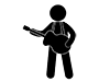 Guitar | Music | Singer | Hobbies / Interests --Pictogram | Free Illustration Material