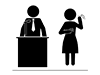 Sign Language | Speech | Hobbies / Interests --Pictogram | Free Illustration Material