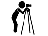 Photo | Cameraman | Shooting | Hobbies / Interests --Pictogram | Free Illustration Material