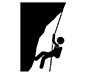 Rock Climbing | Mountaineering | Rope | Hobbies / Interests-Pictograms | Free Illustrations