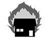 Fire | Burning | Home-Pictogram | Free Illustration Material