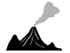 火山噴火 | 災害 | 灰 - ピクトグラム｜フリーイラスト素材