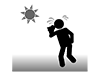 High temperature | Heat stroke | Temperature --Pictogram | Free illustration material