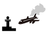 Engine Trouble | Airplane | Accident-Pictogram | Free Illustration Material