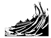 Storm | Luxury liner | Sea | Capsizing-Pictogram | Free illustration material