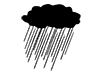 Heavy rain | Rainy season | Nimbostratus --Pictogram | Free illustration material
