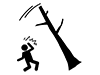 Trees fall | Nature | Disasters-Pictograms | Free illustrations