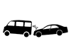 Rear-end collision | Car | Careless --Pictogram | Free illustration material