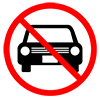 No parking --Pictogram ｜ Free illustration material