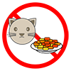 Please do not feed Nora cats --Pictogram ｜ Free illustration material