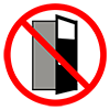 Do not leave the door open --Pictogram ｜ Free illustration material