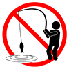 No fishing --pictogram ｜ Free illustration material