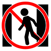 No passage-pictogram | Free illustration material