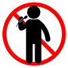 Karaoke prohibited-pictogram | Free illustration material