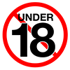 No under 18 years old --Pictogram ｜ Free illustration material