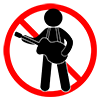No live on the street --Pictogram ｜ Free illustration material